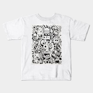 Cartoon Anteater Graffiti #2 Kids T-Shirt